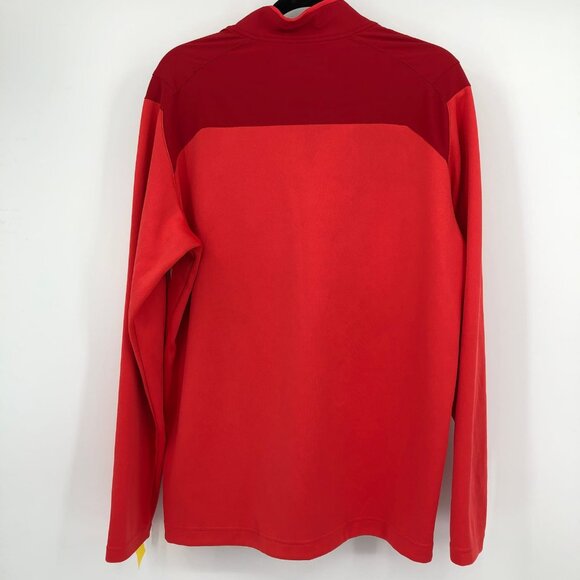 Nike Red Quarter Zip Lightweight Jacket | Men's Size L - Picture 2 of 6
